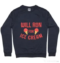 Bluza ADLER barbat Running for ice cream Denim inchis