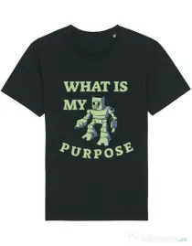 Tricou STANLEY STELLA barbat What is my purpose Negru