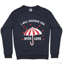 Bluza ADLER barbat Raining love Denim inchis