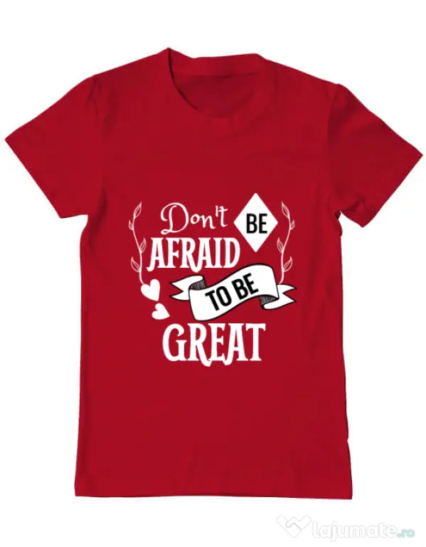 Tricou ADLER barbat Be great Rosu
