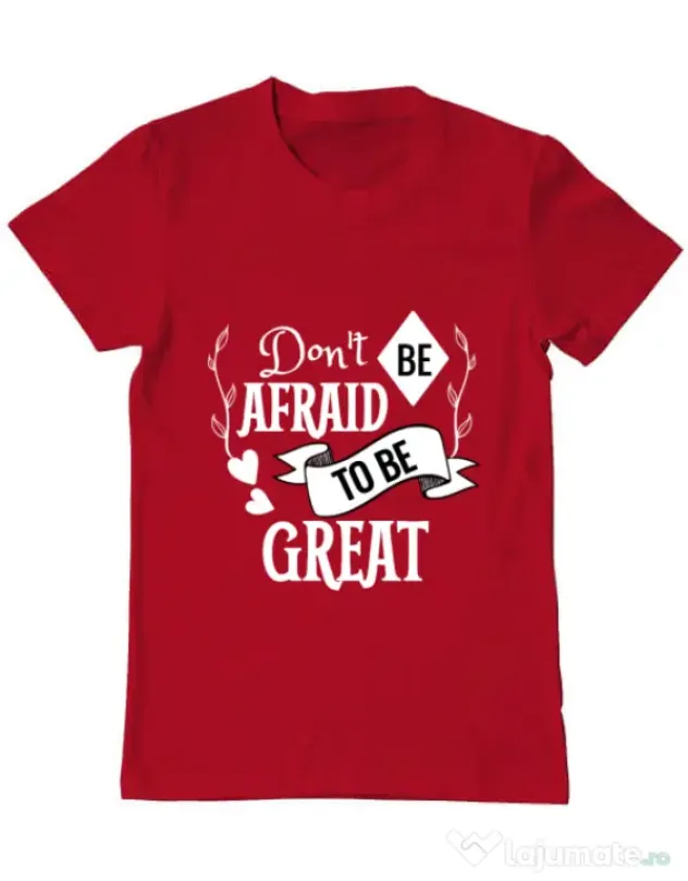 Tricou ADLER barbat Be great Rosu