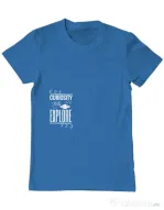 Tricou ADLER barbat Curiosity Albastru azuriu