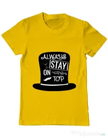Tricou ADLER barbat Stay on top Galben