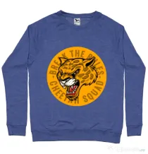 Bluza ADLER barbat Break the rules Albastru melanj