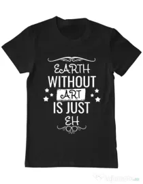 Tricou ADLER barbat Earth without art Negru