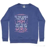Bluza ADLER barbat You are the world Albastru melanj