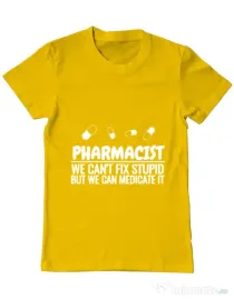 Tricou ADLER barbat Pharmacist Galben