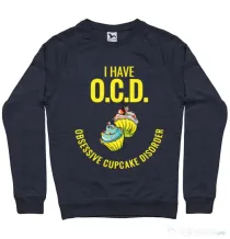Bluza ADLER barbat Obsessive cupcake disorder Denim inchis
