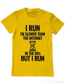 Tricou ADLER barbat I run Galben