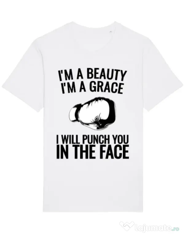 Tricou STANLEY STELLA barbat I am a grace Alb