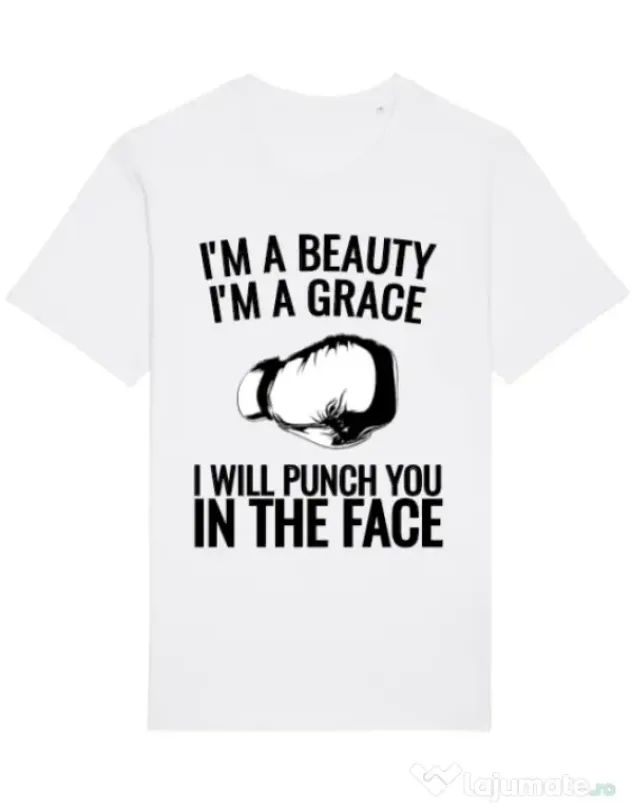 Tricou STANLEY STELLA barbat I am a grace Alb