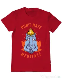 Tricou ADLER barbat Don’t hate Rosu