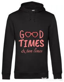 Hoodie barbat cu gluga Tan lines Negru