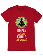 Tricou ADLER barbat Inhale love Rosu