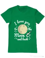 Tricou ADLER barbat To the moon and back Verde mediu