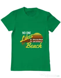 Tricou ADLER barbat Shady beach Verde mediu