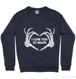 Bluza ADLER barbat Love you to death Denim inchis