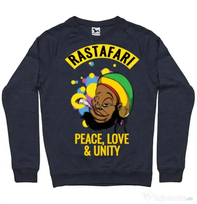 Bluza ADLER barbat Rastafari Denim inchis
