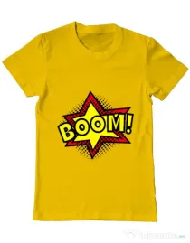 Tricou ADLER barbat Boom! Galben