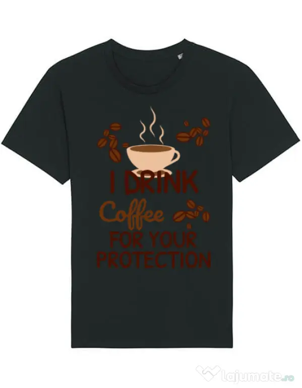 Tricou STANLEY STELLA barbat Coffee for protection Negru
