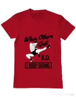 Tricou ADLER barbat I keep going Rosu