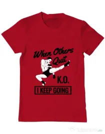 Tricou ADLER barbat I keep going Rosu