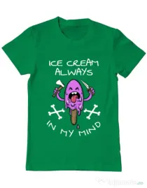 Tricou ADLER barbat Always in my mind Verde mediu