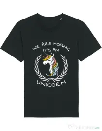 Tricou STANLEY STELLA barbat Hoping for an unicorn Negru