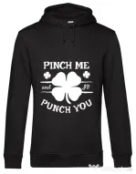 Hoodie barbat cu gluga Pinch me Negru