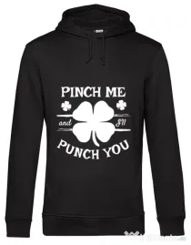 Hoodie barbat cu gluga Pinch me Negru