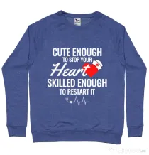 Bluza ADLER barbat Cute enough Albastru melanj