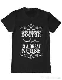 Tricou ADLER barbat Great nurse Negru