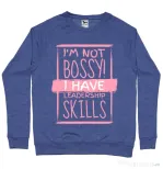 Bluza ADLER barbat I’m not bossy Albastru melanj