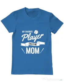 Tricou ADLER barbat My favorite player Albastru azuriu