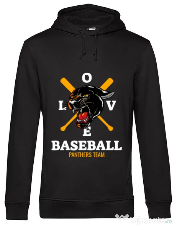 Hoodie barbat cu gluga Panthers team Negru
