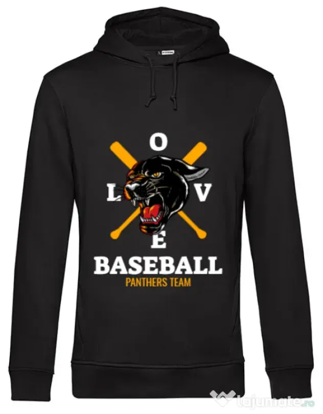 Hoodie barbat cu gluga Panthers team Negru