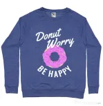 Bluza ADLER barbat Be happy Albastru melanj
