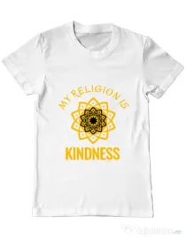 Tricou ADLER barbat Kindness Alb