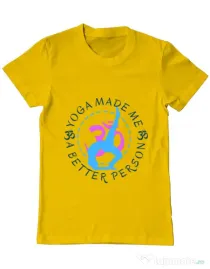 Tricou ADLER barbat A better person Galben