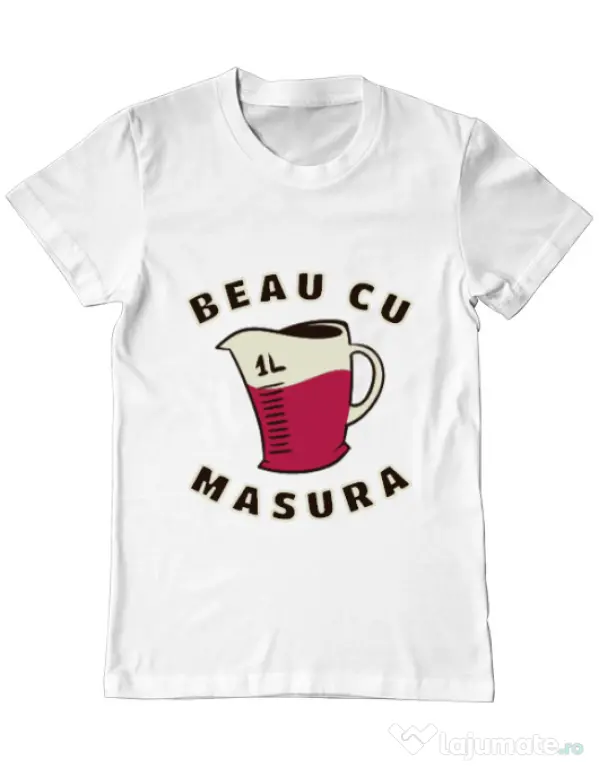 Tricou ADLER barbat Beau cu masura Alb