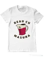 Tricou ADLER barbat Beau cu masura Alb