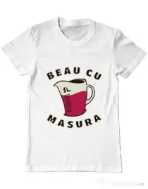 Tricou ADLER barbat Beau cu masura Alb