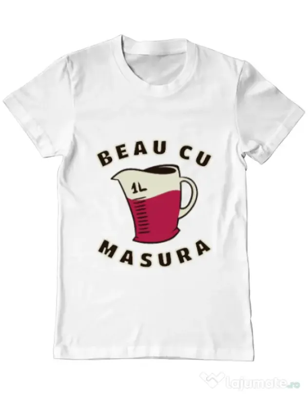 Tricou ADLER barbat Beau cu masura Alb