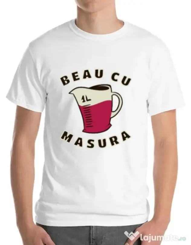 Tricou ADLER barbat Beau cu masura Alb