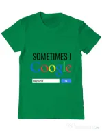 Tricou ADLER barbat I google myself Verde mediu