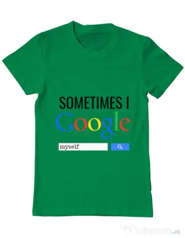 Tricou ADLER barbat I google myself Verde mediu