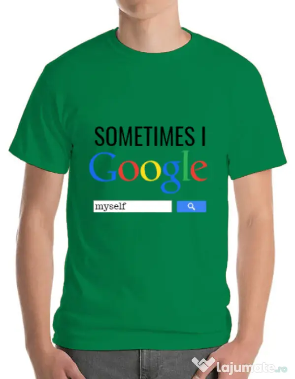 Tricou ADLER barbat I google myself Verde mediu