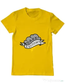 Tricou ADLER barbat Dark and gloomy Galben