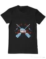Tricou ADLER barbat You stopped fishing Negru