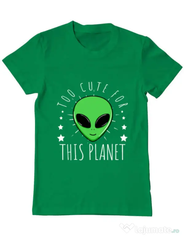 Tricou ADLER barbat Too cute Verde mediu